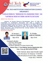 Webinar on Modernized Civil Engineering trend and Earthquake Resistance Design of Structures 2020 Webinar Poster